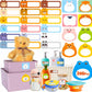 Frendorf | 240 PCS Baby Lebensmittel Etiketten Set in 2 Größen und 45 Designs Wasserfest für Lebensmittelbehälter, Gläser