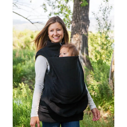 Frendorf | Babytrage Jacke aus Fleece – Kuschelige Tragejacke für Mama und Baby