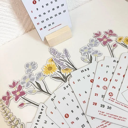 Frendorf | Bloomy - 2024 Blühende Blumen Tischkalender