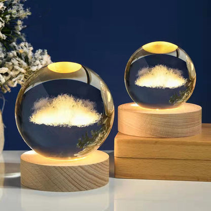 Frendorf | Leuchtende Kristallkugel Nachtlampe