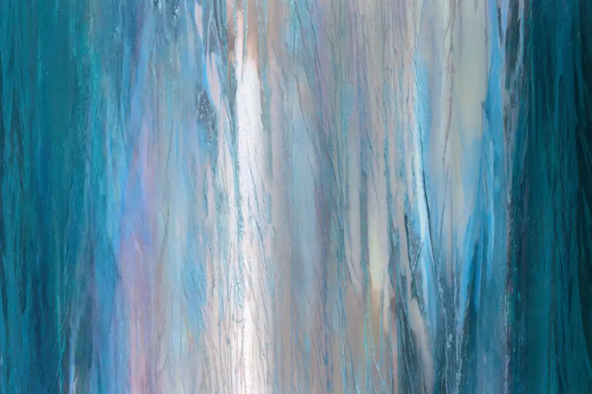 Frendorf | Fallende Blaue Wandkunst