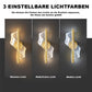 Luxus Glas Wandlampe mit Kerzenhalter