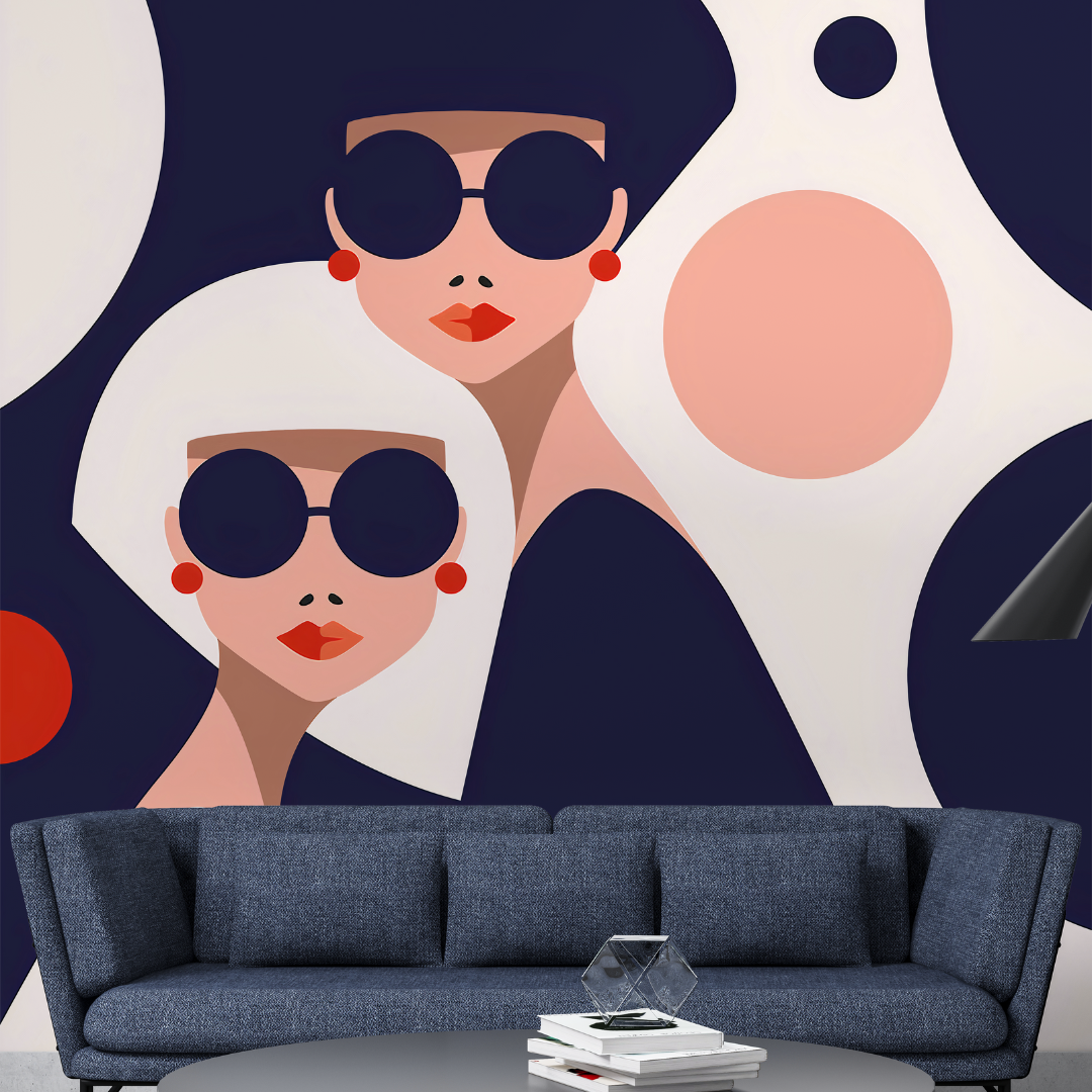 Fashion Mädchen Tapete Wandbild – Perfekt trendige Dekoration