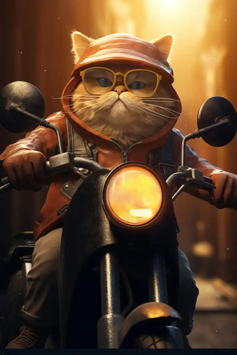Frendorf | Fat Cat Motorrad Wandkunst