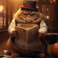Frendorf | Fat Cat Zeitung lesende Wandkunst