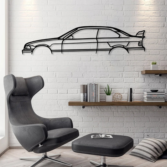E36 M3 Auto Silhouette Metall Wandkunst