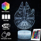 3D-Lampe Star Wars Millennium Falcon