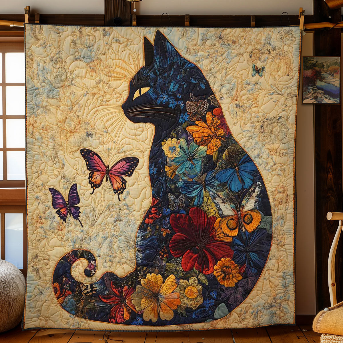 Blooming Cat Decke