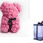 Frendorf | Valentinstag Geschenk Rose Bär Ewige Blume Rose Teddybär PE Schaum Bär 25cm Valentinstag