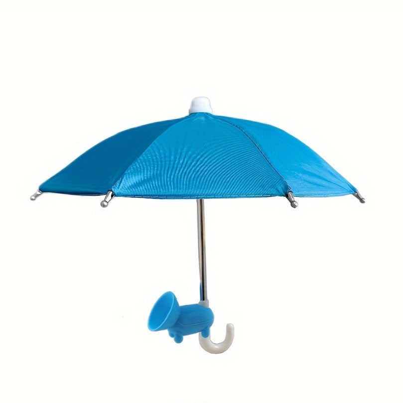 Frendorf | MiniSmart Regenschirm – Smartphone Sonnen- und Regenschutz mit Saugnapfhalter