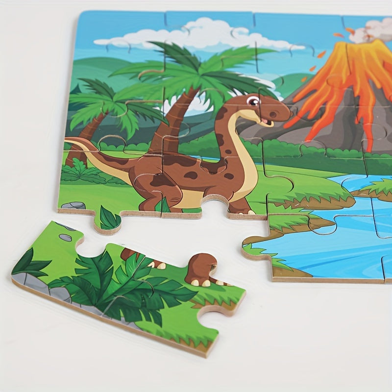 Frendorf | Bildungs-Dinosaurier-Puzzle - Für kreatives Lernen und spielerischen Spaß