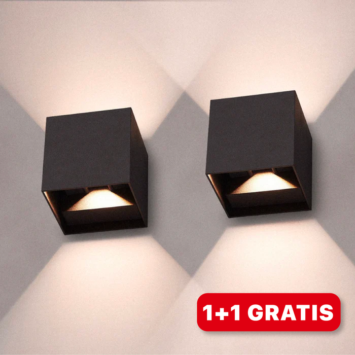 LED Cube Wandlampen | 1+1 Gratis | Moderne Außenbeleuchtung