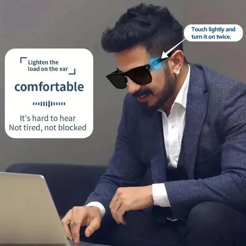 Frendorf | Super Black TechnologySmart Wireless Kopfhörer Sonnenbrillen