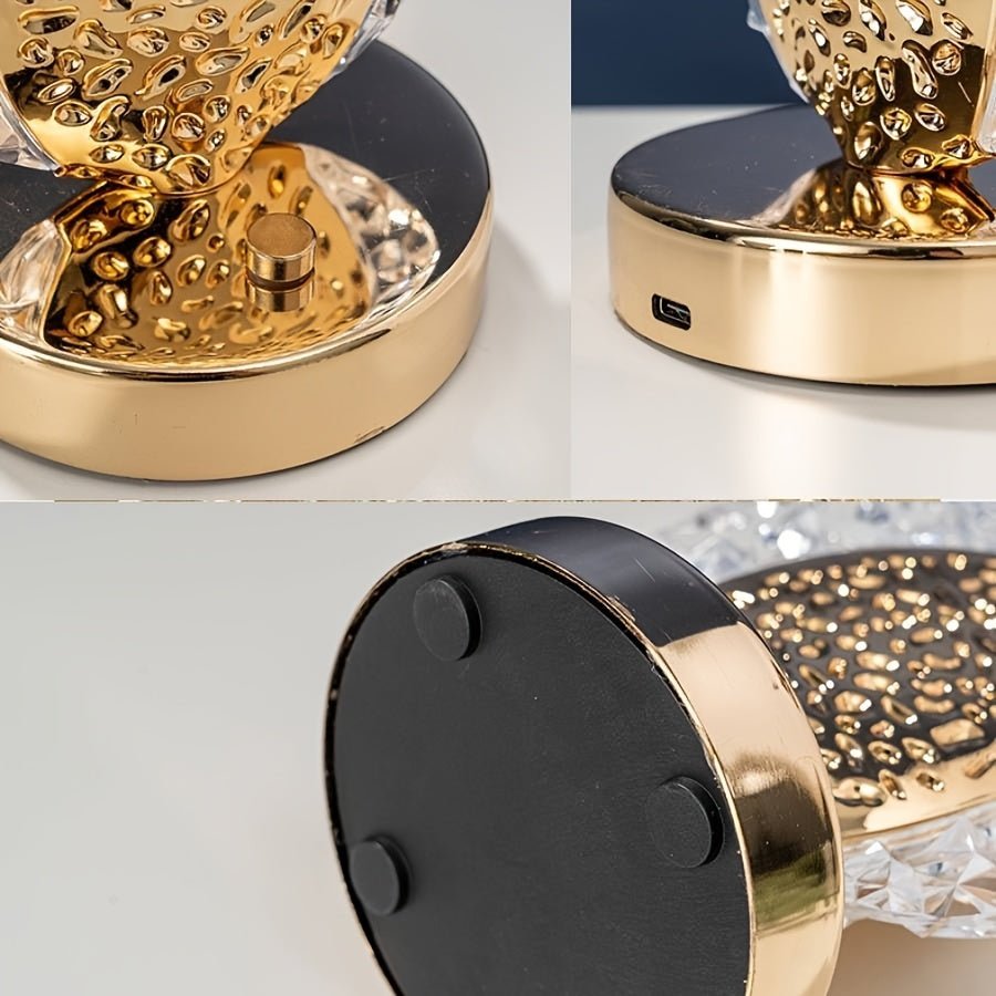Frendorf | Tischlampe mit Pfauenfederdesign für eine warme Eleganz