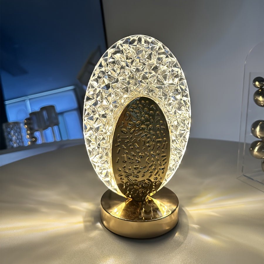 Frendorf | Tischlampe mit Pfauenfederdesign für eine warme Eleganz