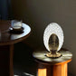 Frendorf | Tischlampe mit Pfauenfederdesign für eine warme Eleganz