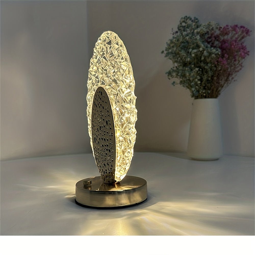 Frendorf | Tischlampe mit Pfauenfederdesign für eine warme Eleganz