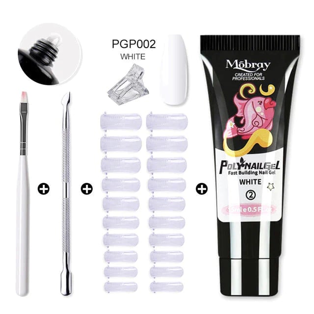 Frendorf | Polygel Nagelset — Langanhaltendes, geruchloses Gel für perfekte Nägel