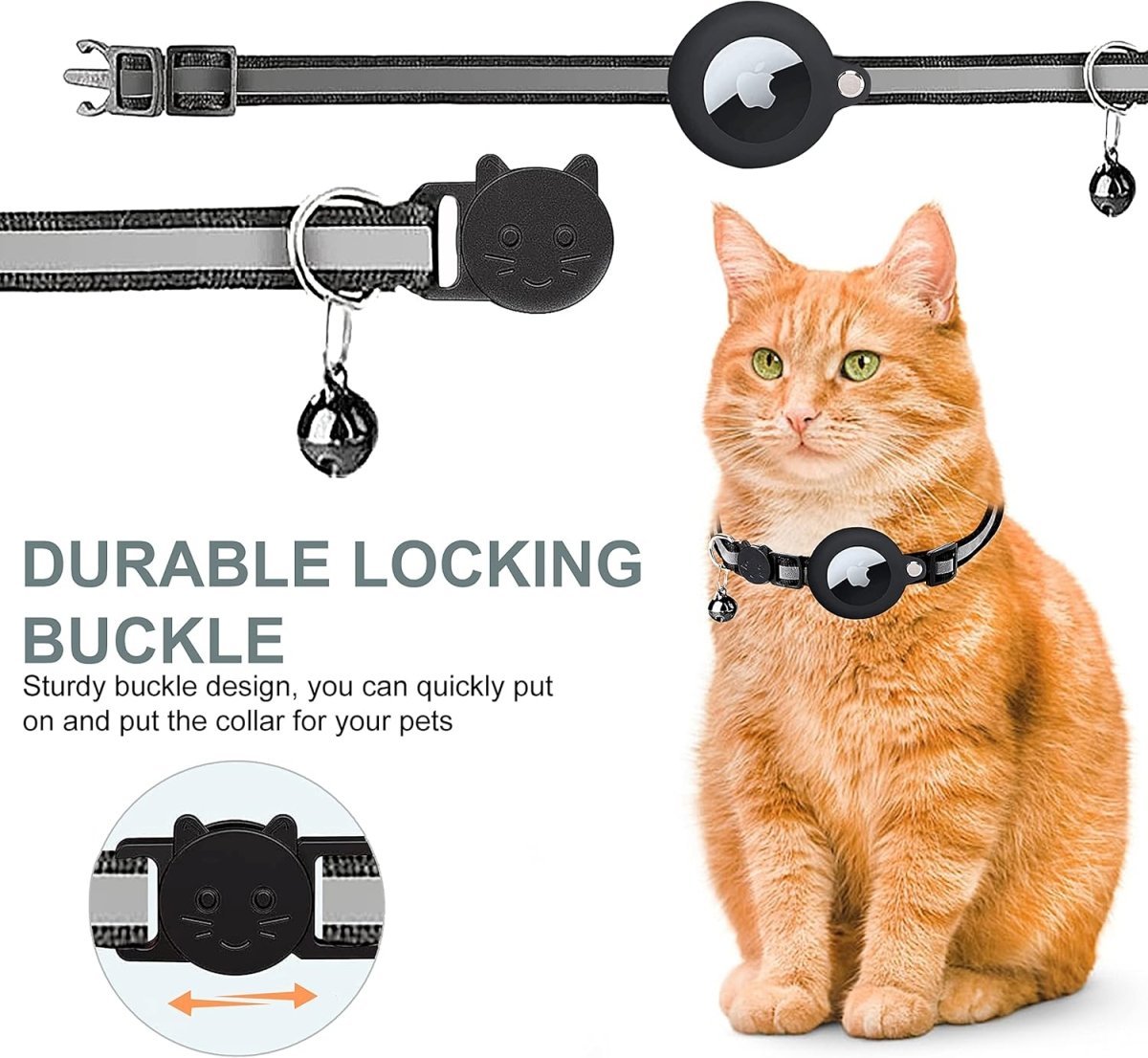 Frendorf | FELITRACK – Katzen GPS Tracker Halsband mit reflektierendem Design