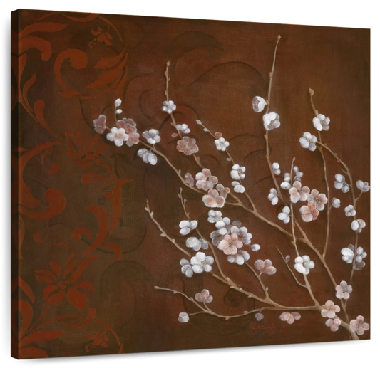 Frendorf | Kirschblüten auf Zinnober I Wandkunst