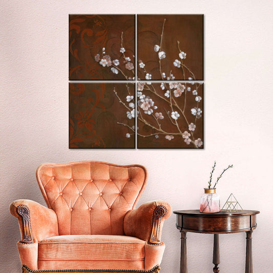 Frendorf | Kirschblüten auf Zinnober I Wandkunst