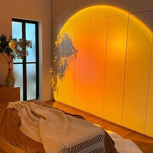 Fünfzehn Farben Sonnenuntergangsprojektor Tischlampe