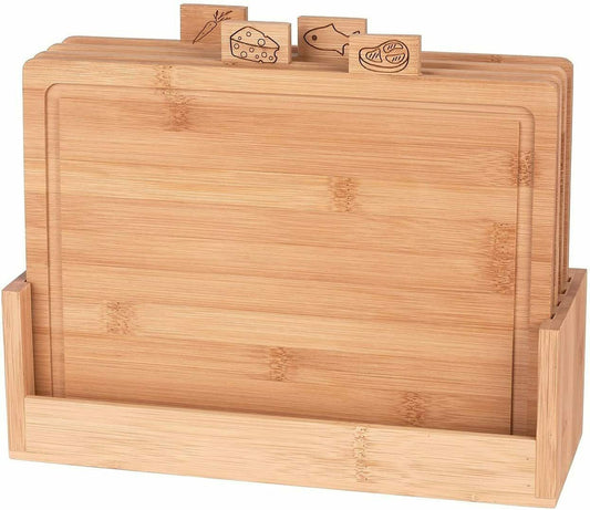 Bambus Set von 4 Schneidebrettern