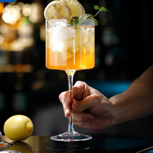Quadratisches Highball Cocktailglas