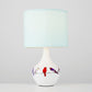 Sitzende Vögel Keramische Tischlampe
