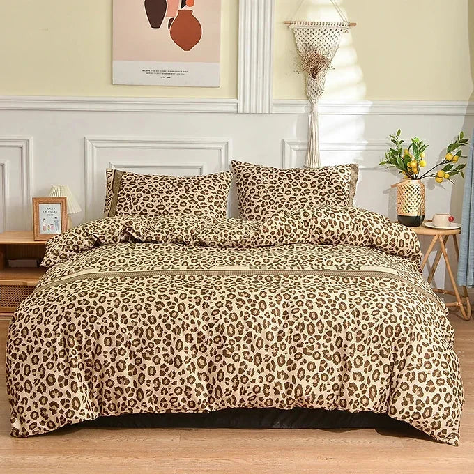 Schönes Tag Leopard Bettwäsche Set