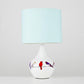Sitzende Vögel Keramische Tischlampe