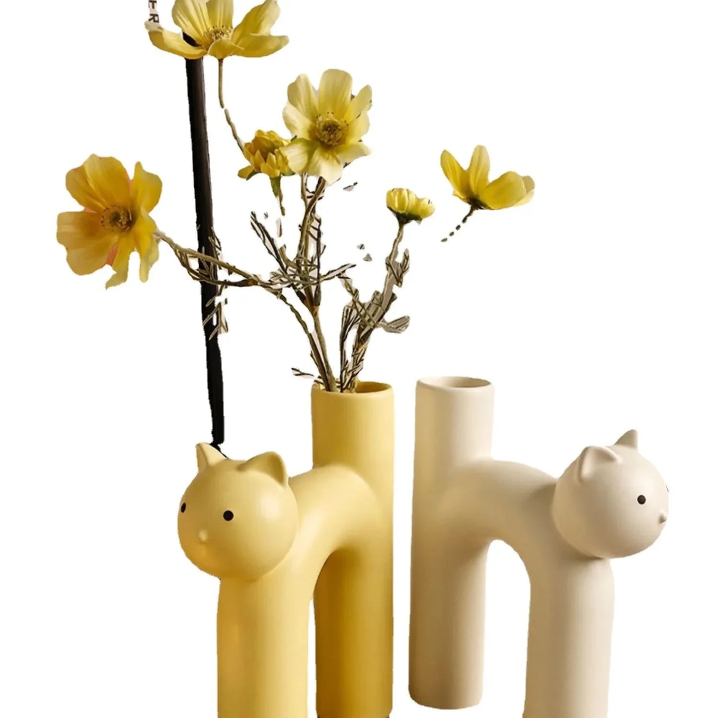 Matte Kitten Blumen Vase