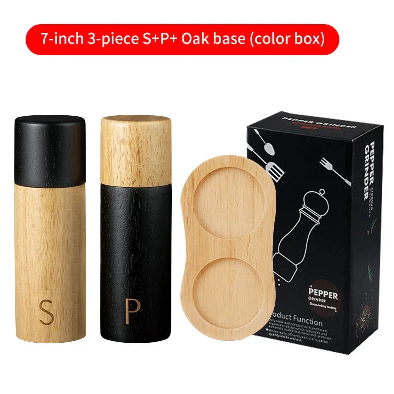 Holz Salz- und Pfeffermühle Set
