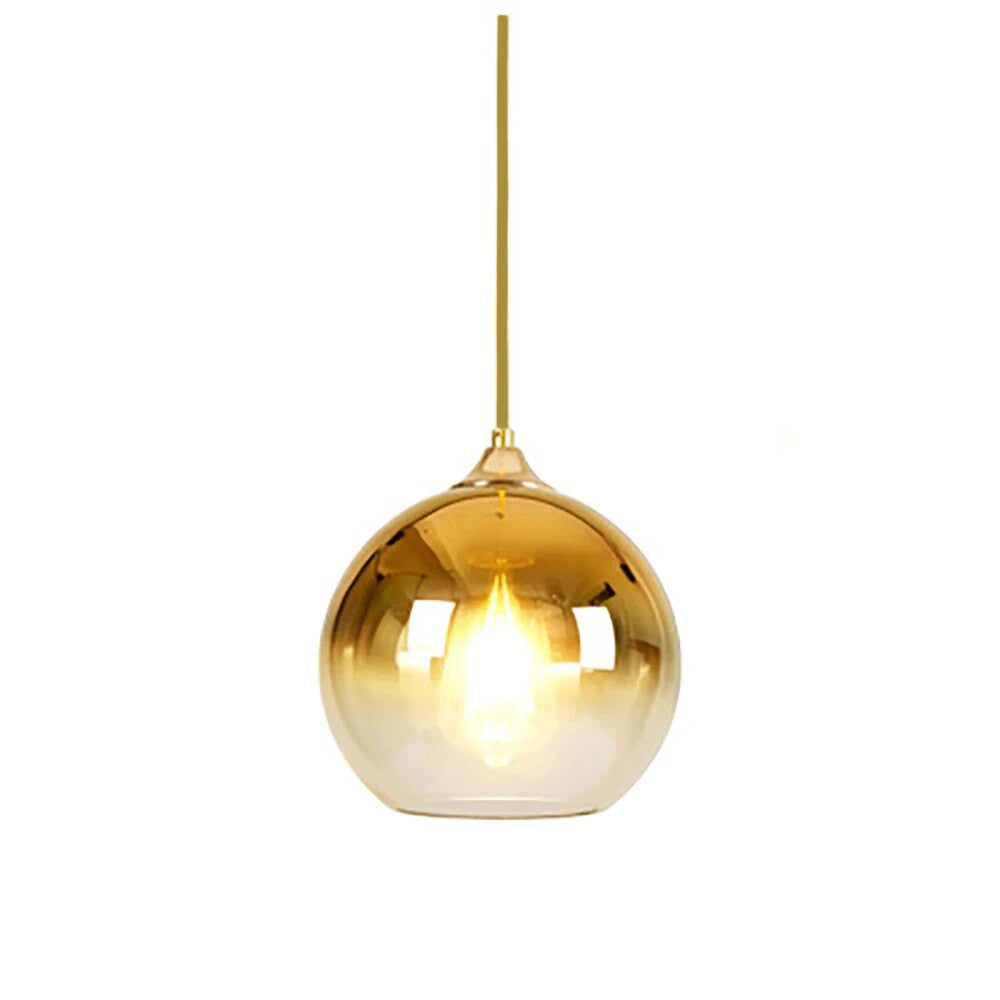 Glas Kupfer Finish Deckenleuchte