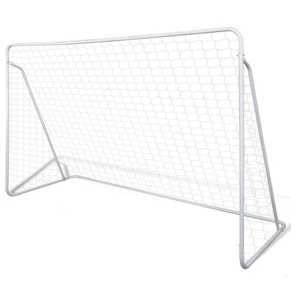 Stahl Fußballtor Set - 240 x 90 x 150 cm