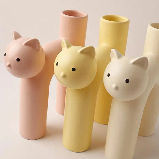 Matte Kitten Blumen Vase