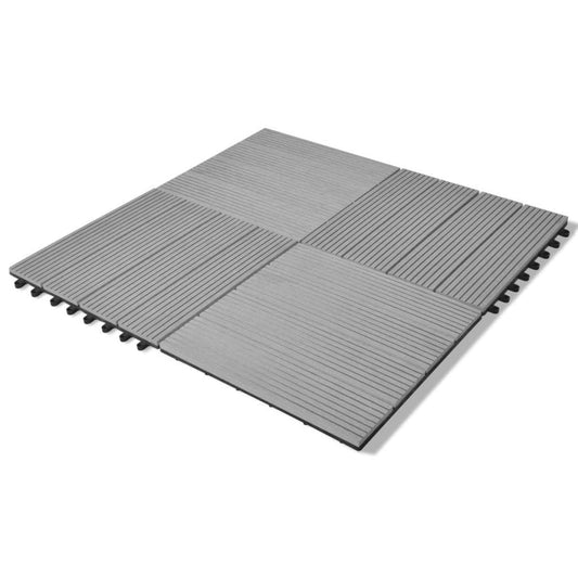 WPC-Fliesen 30x30cm 11Stk 1m2 Grau