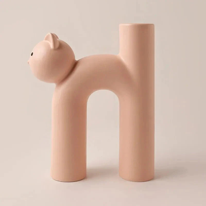 Matte Kitten Blumen Vase