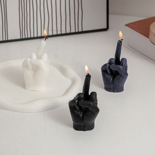 Kreative Mittel-Finger-Kerze