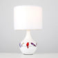 Sitzende Vögel Keramische Tischlampe
