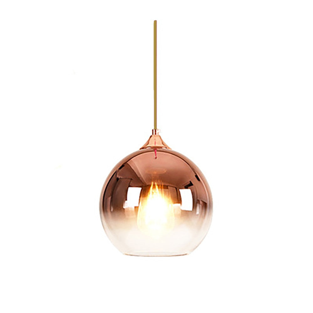 Glas Kupfer Finish Deckenleuchte