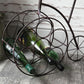 Retro Rustikal Braun Penny Farthing Metall Weinregal