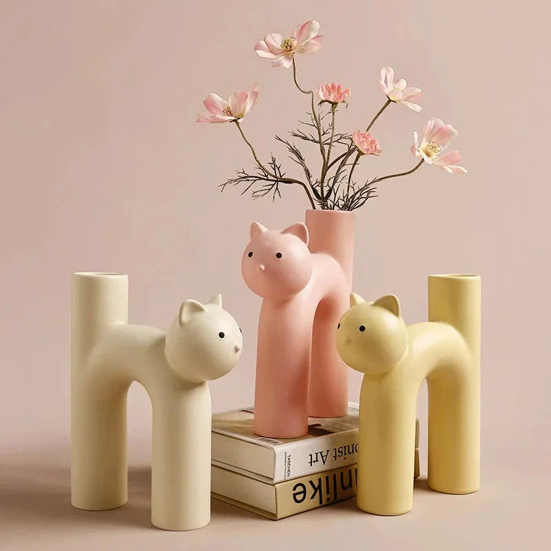 Matte Kitten Blumen Vase
