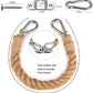 Wandmontierter Seil-Toilettenpapierhalter