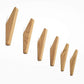 Scandi Set aus 6 Holzkleiderhaken