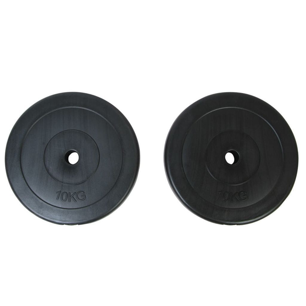 2 Gewichtsscheiben x 10 kg
