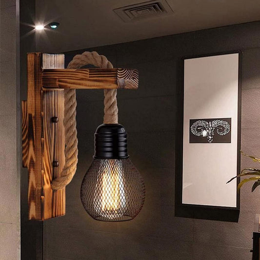 Seil Industrielle Wandlampe