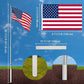 Frendorf | 25FT Schwerlast-Teleskopfahnenmast mit US-Flagge Ball