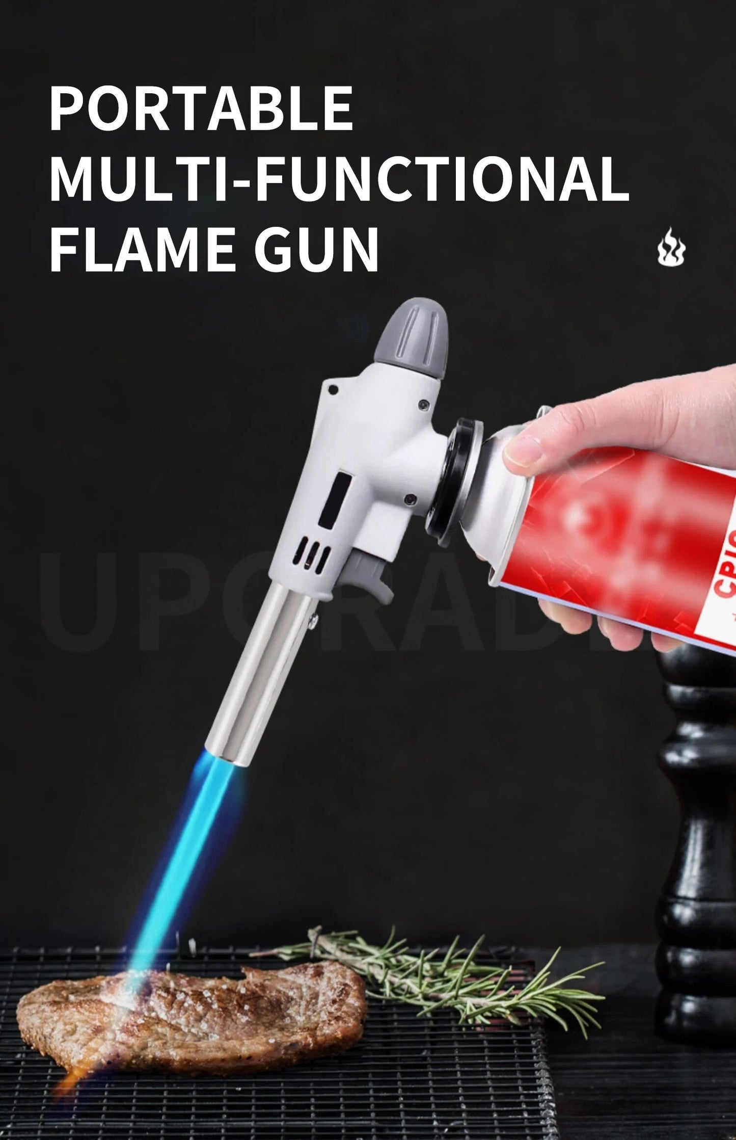Frendorf | Tragbare Metalle Butangas-Gaskocher – BBQ, Camping und Kochen Flammenwerfer