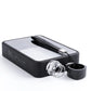 Flache transparente Wasserflasche